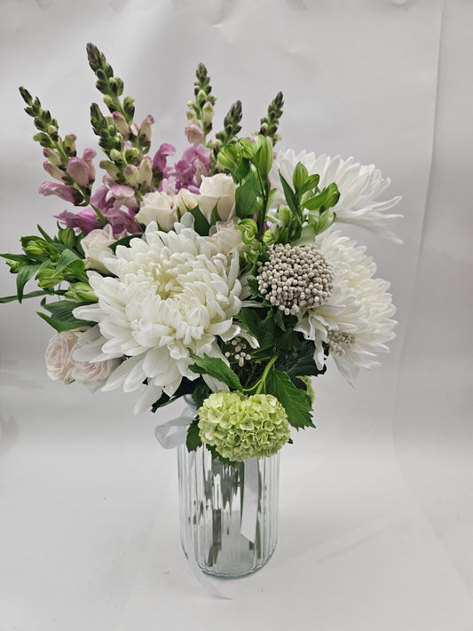 Pastel Posy with vase
