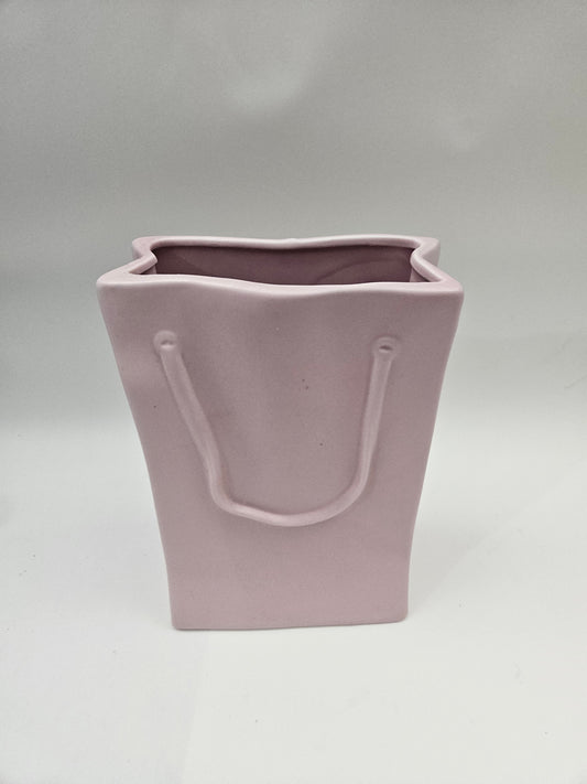 Pink Handbag Vase
