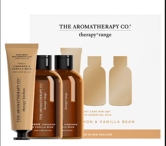 The Aromatherapy Co - Therapy Mini Bodycare Trio Set - Cinnamon & Vanilla Bean